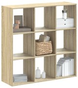 vidaXL Estante 102x32x102 cm derivados de madeira carvalho sonoma