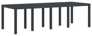 vidaXL Mesa de Jardim Antracite 250 x 100 x 73 cm vime PE