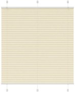 Plissado Cego Creme 115x150 cm Largura Tecido 114,4cm Poliéster