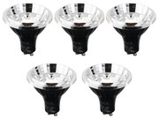 Conjunto de 5 lâmpadas LED GU10 Kelvin reguláveis em 3 níveis 70mm 6W 500 lm 2200 - 3600K