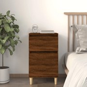 vidaXL Mesa de cabeceira 40x35x70 cm cor carvalho castanho