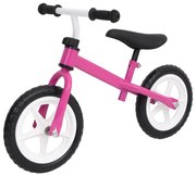 vidaXL Bicicleta de equilíbrio com rodas de 9,5" rosa