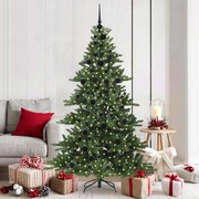 vidaXL Árvore de Natal Articulada Artificial Verde 180 cm PVC e Aço