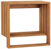 vidaXL Toalheiro de parede 35x20x35 cm madeira de teca maciça