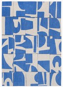 Tapete com padrão gráfico lavável para interior e exterior Jacquard Papercut