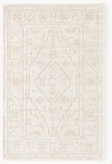 Tapete em viscose artesanal Shaila, branco