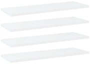 Prateleiras para estante 4 pcs 60x20x1,5cm contraplacado branco