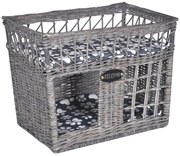 vidaXL Ninho/casa/arranhador quadrado com almofadão salgueiro