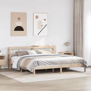 vidaXL Cama sem colchão 180x200 cm madeira de pinho maciça