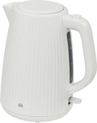HOMCOM Jarro Elétrico 1,7L 2025W com Filtro Anti-calcário Removível Desligamento Automático Base Giratória 360° Creme | Aosom Portugal