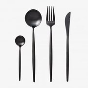Conjunto De Talheres Noya Mate 16 Pcs Preto - Sklum