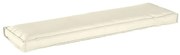 vidaXL Almofada de palete para banco Creme 140 x 40 x 8 cm