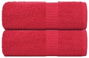 Toalhas de mãos 2 pcs 30x30 cm 360 g/m2 100% algodão vermelho