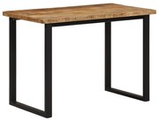 vidaXL Mesa de jantar 110x55x75 cm madeira de mangueira maciça