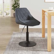 vidaXL Cadeira de jantar veludo cinzento-escuro