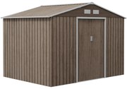Abrigo de Jardim Metálico Modello LegnoMax – 4,9 m², 277x195x192 cm, P