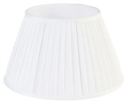 Abajur Plissado Branco 35/20 cm Retro