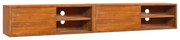vidaXL Armário de parede para TV 180x30x30 cm madeira de teca maciça