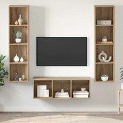 vidaXL Conjunto de Estantes para TV 3 pcs carvalho artisiano