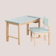 Conjunto De Mesa E Cadeira De Madeira Dakota Kids Tropa - Sklum