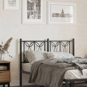 Cabeceira de cama 120 cm metal preto