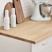 VidaXL Bancada de cozinha retangular 100x63,5x2,7 cm carvalho maciça