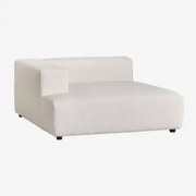 Módulo Chaise Longue Esquerdo Para Sofá Modular Bruna Caracóis Blanco - Sklum