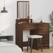 Mesa de Maquiagem vidaXL com Gavetas em Carvalho Castanho 50x41x140 cm