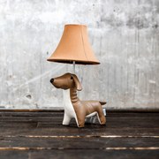 Candeeiro de Mesa Infantil Dachshund Castanho incl LED - Waldi Para crianças