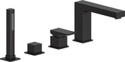 Mexen Cube torneira de banheira, preta - 72932-70