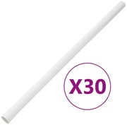 vidaXL Calhas para cabos Ø30 mm 30 m PVC
