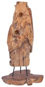 vidaXL Garrafeira p/ 8 garrafas 40x30x80 cm madeira de teca maciça