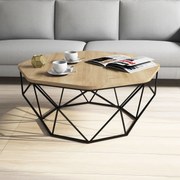 Mesa de Centro Diamond – Carvalho – 90x38x90 cm