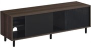 Aparador de TV moderno com vidro canelado | VASAGLE | 140 x 39 x 45 cm | LTV466K02.