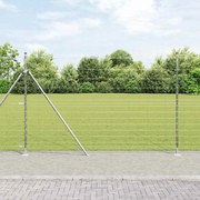 vidaXL Rede de Campo 1,6x25 m de Aço Galvanizado