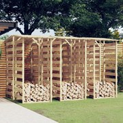 vidaXL Pérgolas com telhados 6 pcs pinho impregnado 100x90x200 cm