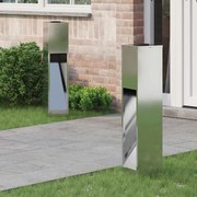 vidaXL Luz Solar LED de Caminho 2 pcs Prateado Galvanizado