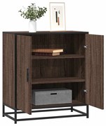 vidaXL Aparador 68x35x76 cm deriv. de madeira/metal carvalho castanho