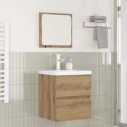 vidaXL Conjunto de Móveis para Banheiro 2 pcs Madeira processada