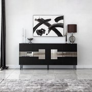 Console Paris – Preto – 180 cm x 80 cm x 40 cm