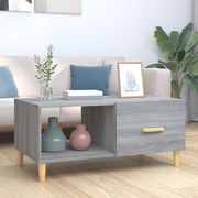 vidaXL Mesa de centro 89,5x50x40 cm derivados madeira cinzento sonoma