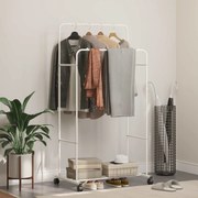 vidaXL Suporte para Roupas Liso Branco 80 x 53 x 156 cm