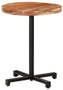 vidaXL Mesa de bistrô quadrada Ø60x75 cm madeira de acácia maciça