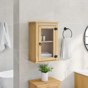 vidaXL Móvel de WC para parede Corona 45x27x64,5 cm pinho maciço