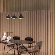 Candeeiro de Teto Berceste – Preto – 59 x 19 cm