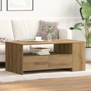 Mesa de Centro vidaXL - Carvalho Artisan - 102x55x43,5 cm - Feita de Madeira Engenharia