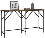 Mesa consola 140x29x75 cm derivados de madeira carvalho fumado