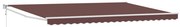 vidaXL Toldo retrátil automático 500x300 cm castanho