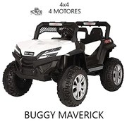 BUGGY MAVERICK 12V 4X4 BRANCO