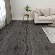 vidaXL Tábuas soalho autoadesivas 20 pcs 1,86 m² PVC cinzento-escuro